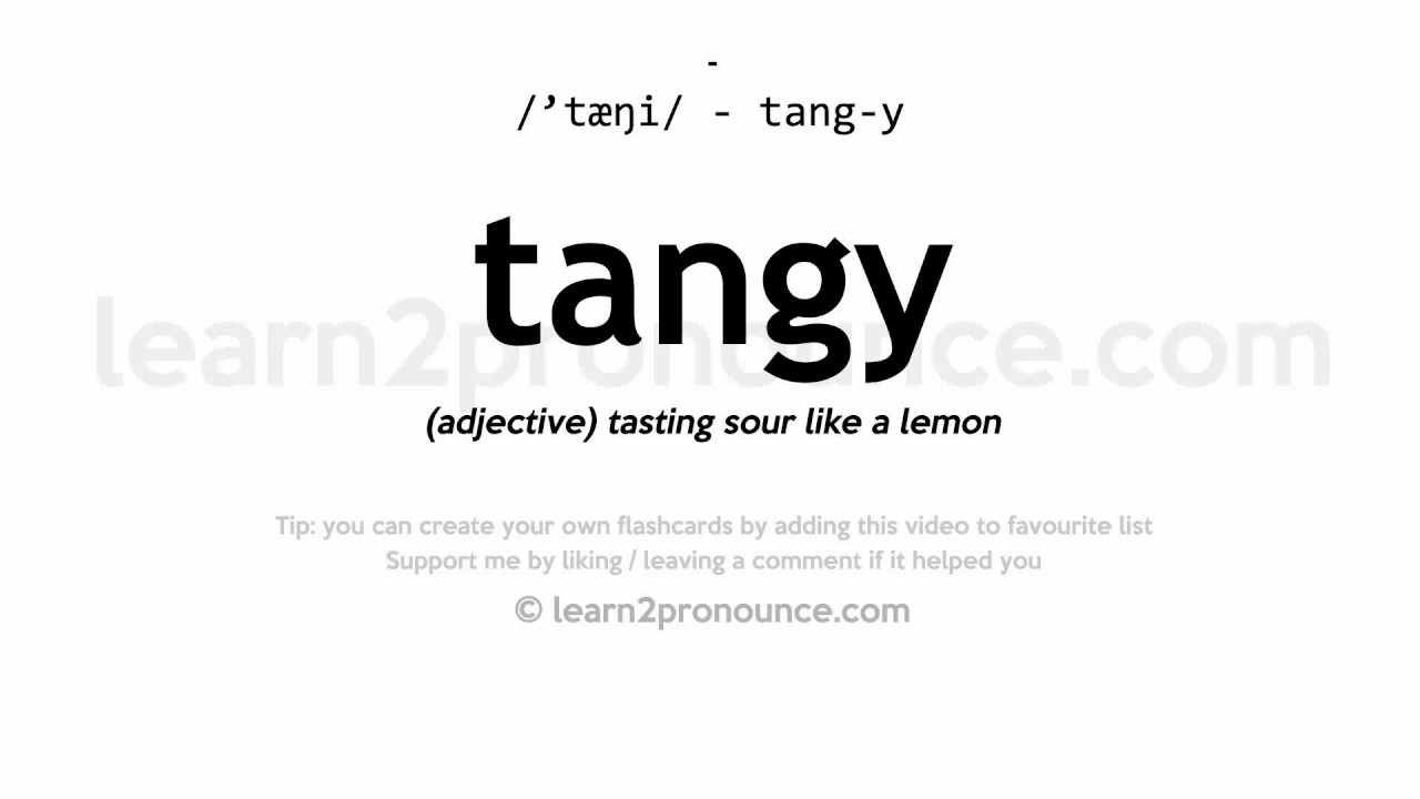 define tangy