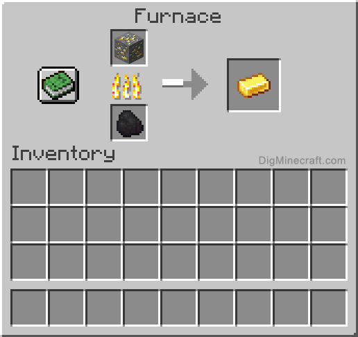 minecraft gold recipes