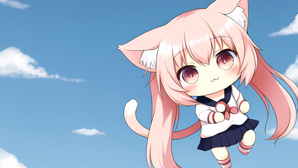 cat girl wallpaper