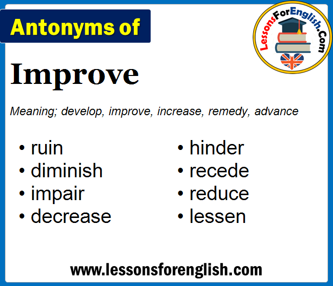 improvement antonym