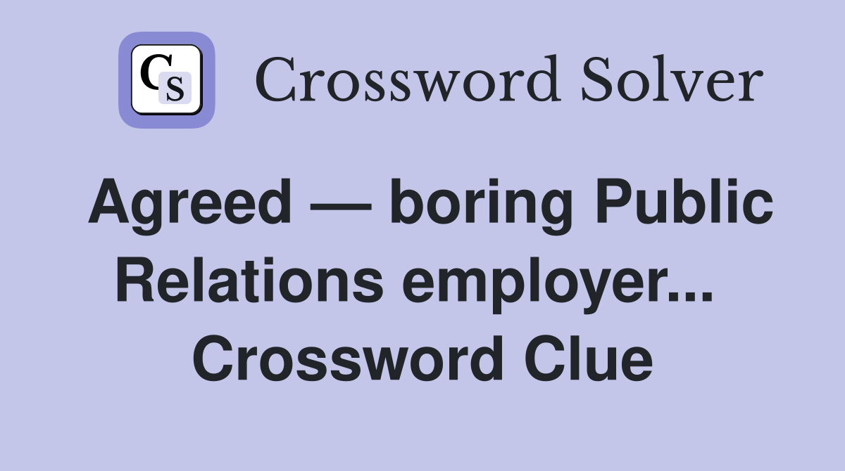 agreed crossword clue