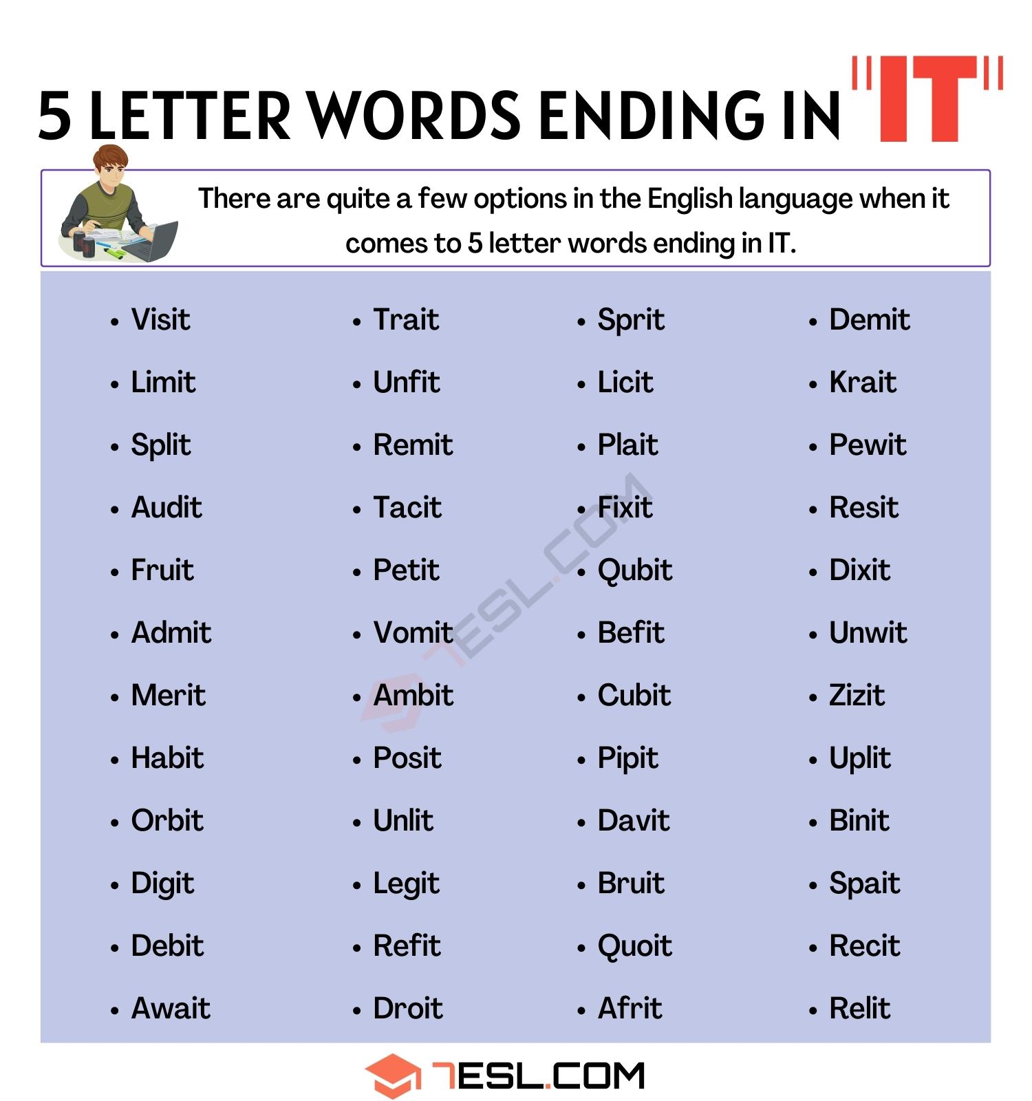 5 letter words ending in on