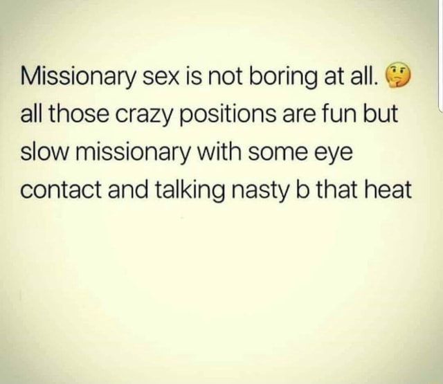 missionary eye contact