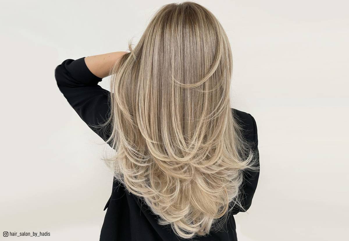 images of long layers haircut