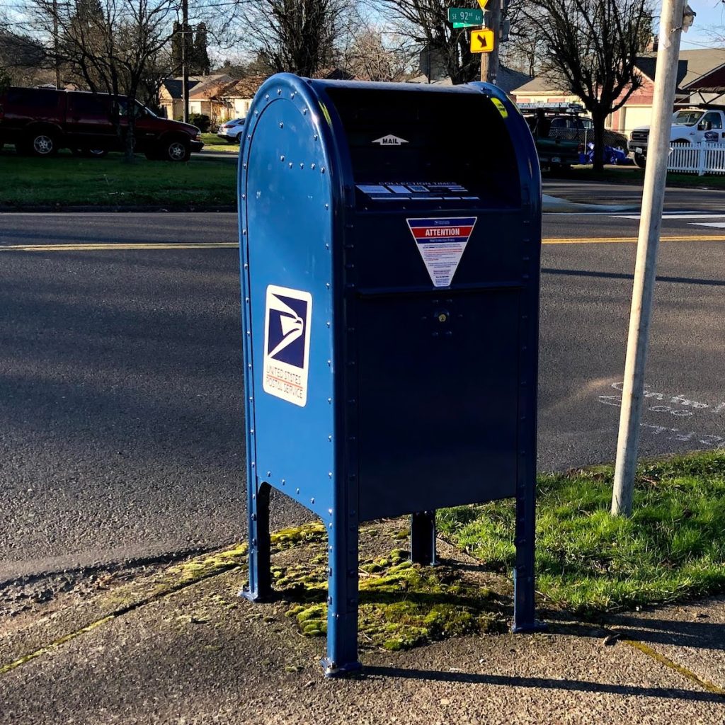 mail blue box near me