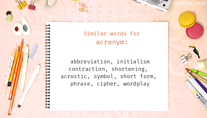 synonyms and acronyms