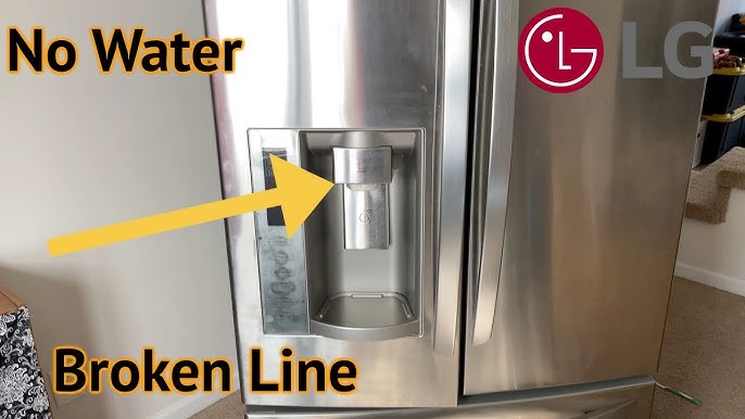 lg fridge not dispensing water