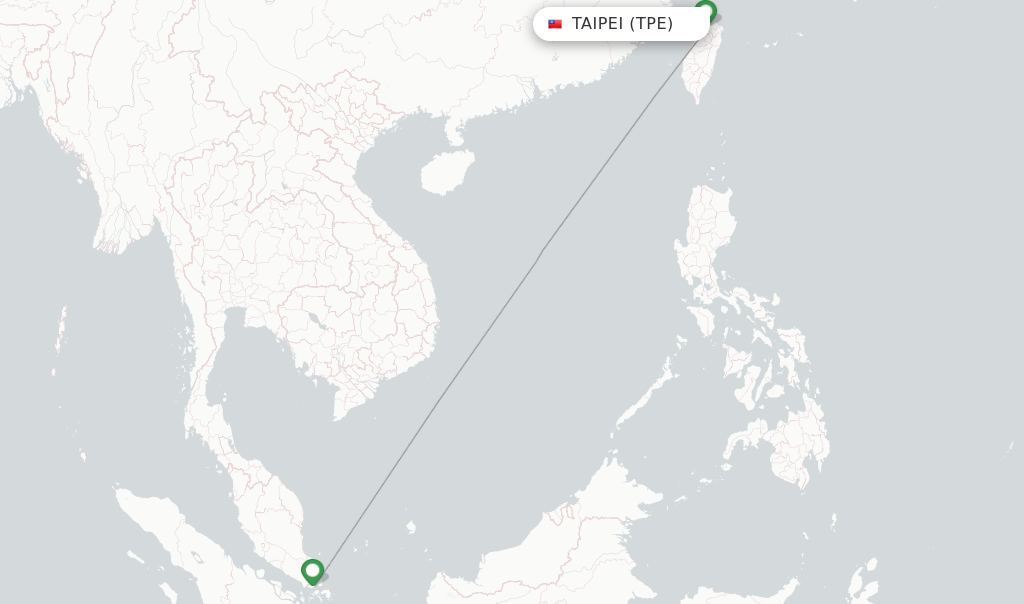 singapore to taipei flight duration