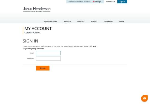 my janus henderson login