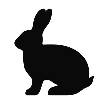 simple rabbit silhouette