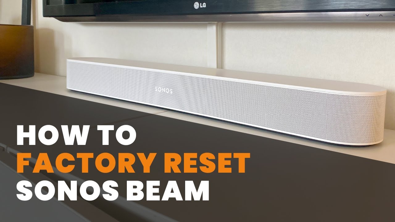 how to reset sonos beam