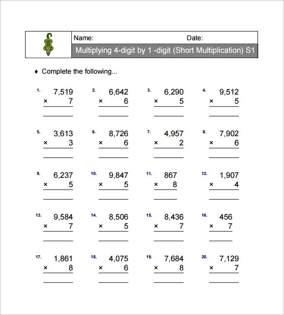 multiplication and division worksheets grade 5 pdf