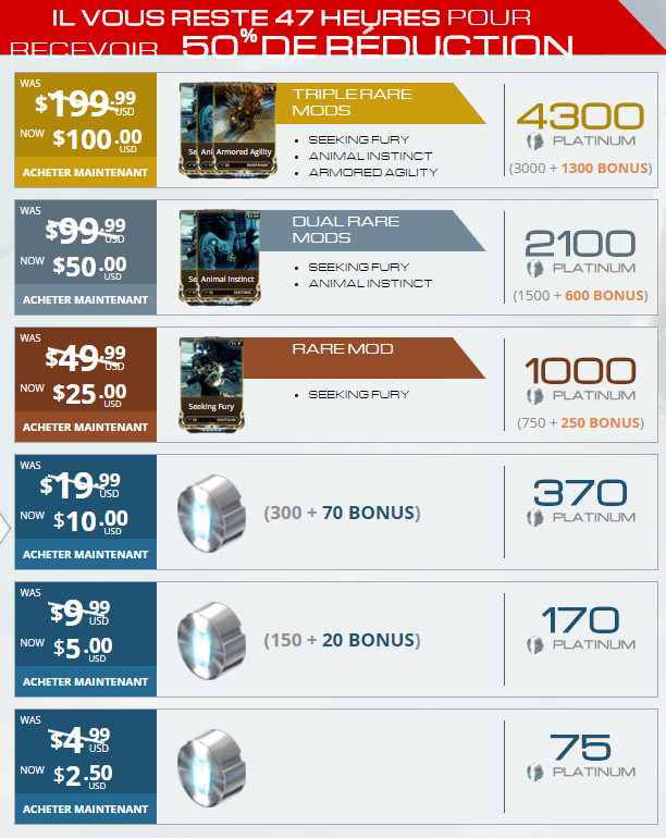 warframe platinum price