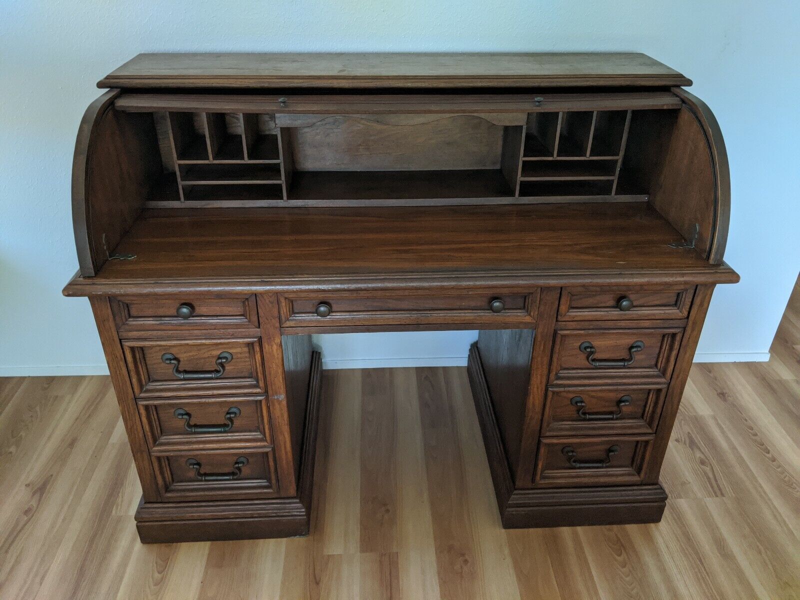 antique roll top desk oak