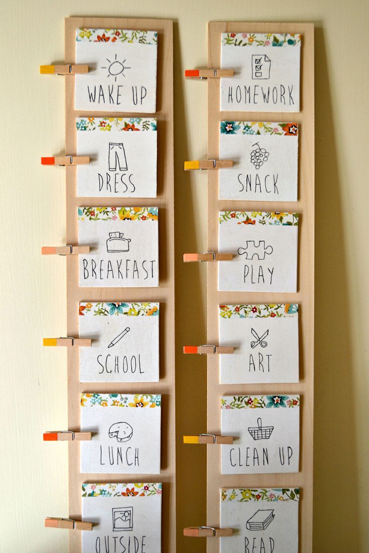 diy schedule board