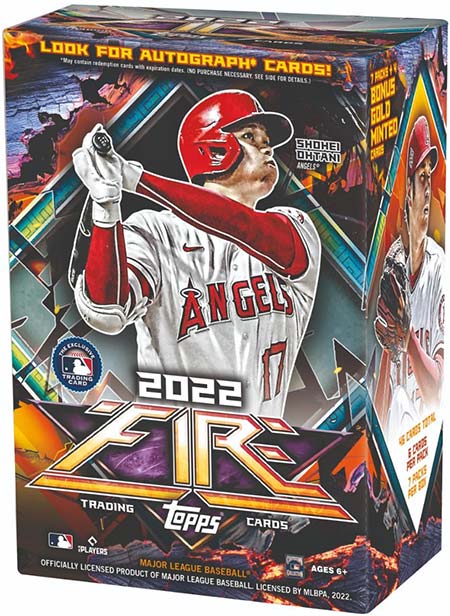 2022 topps fire hobby box