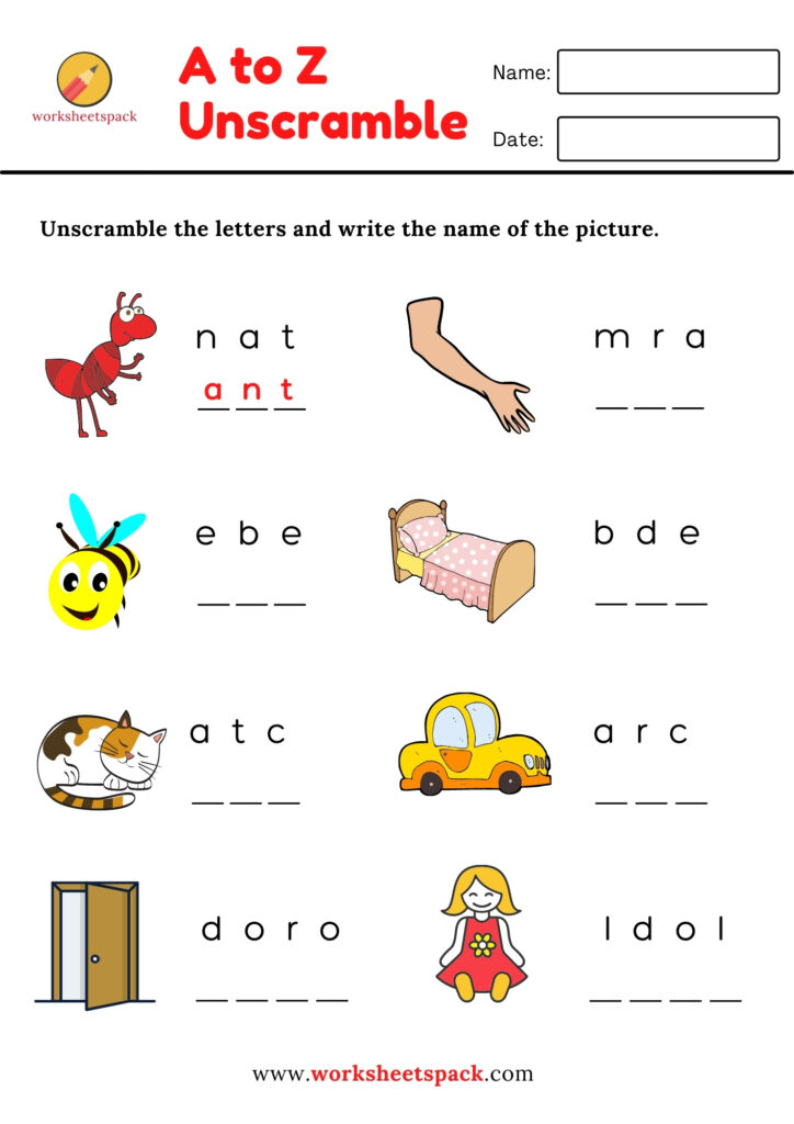 unscramble these letters