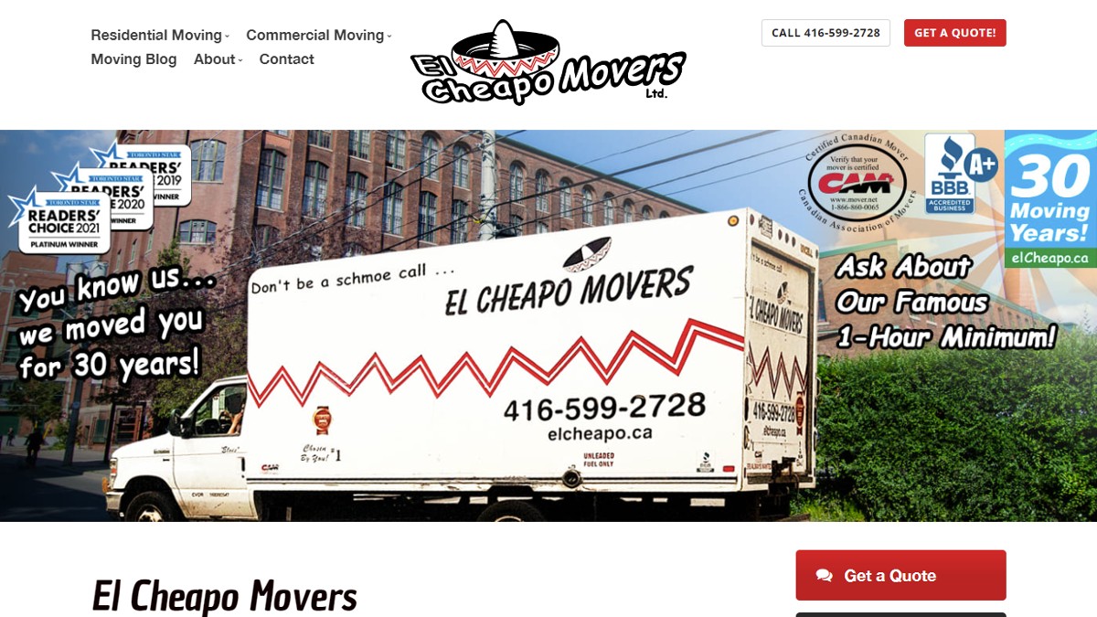 el cheapo toronto movers