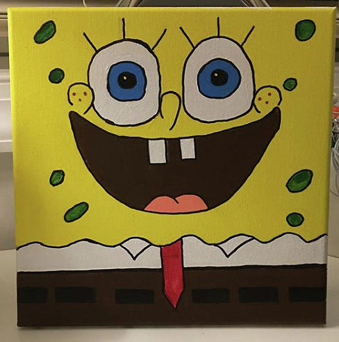 spongebob painting