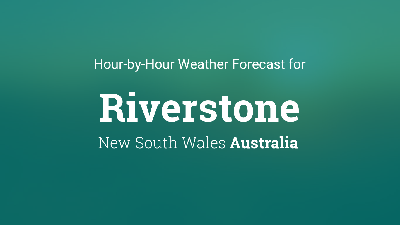 riverstone weather hourly