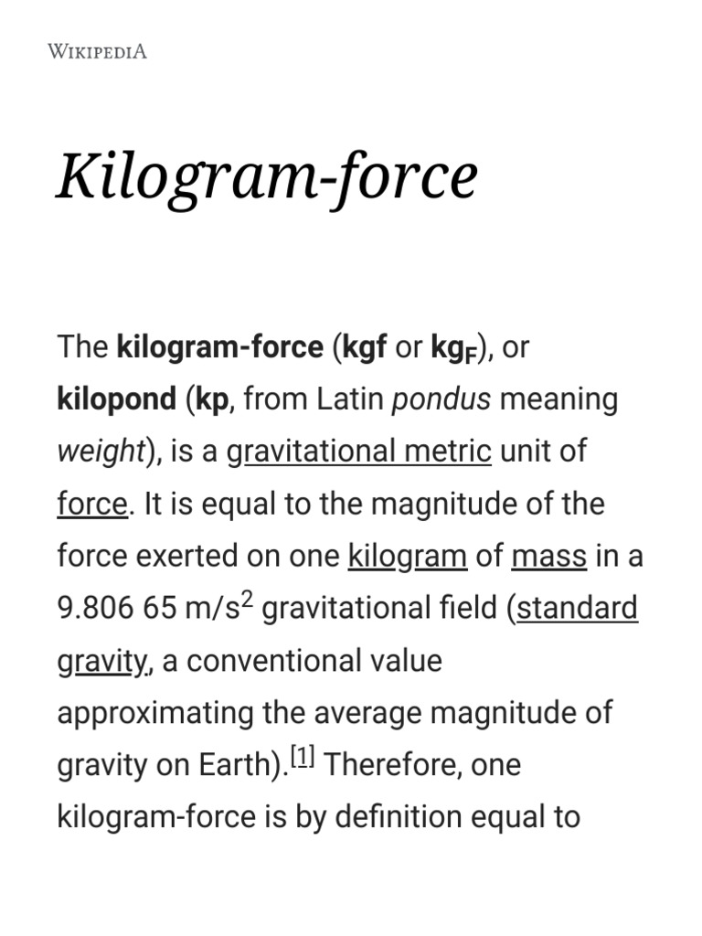 difference between kg and kgf