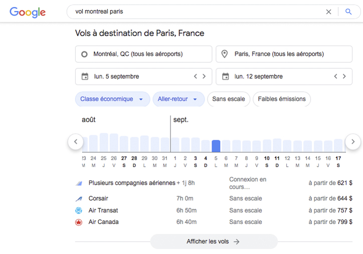 google flights from toronto