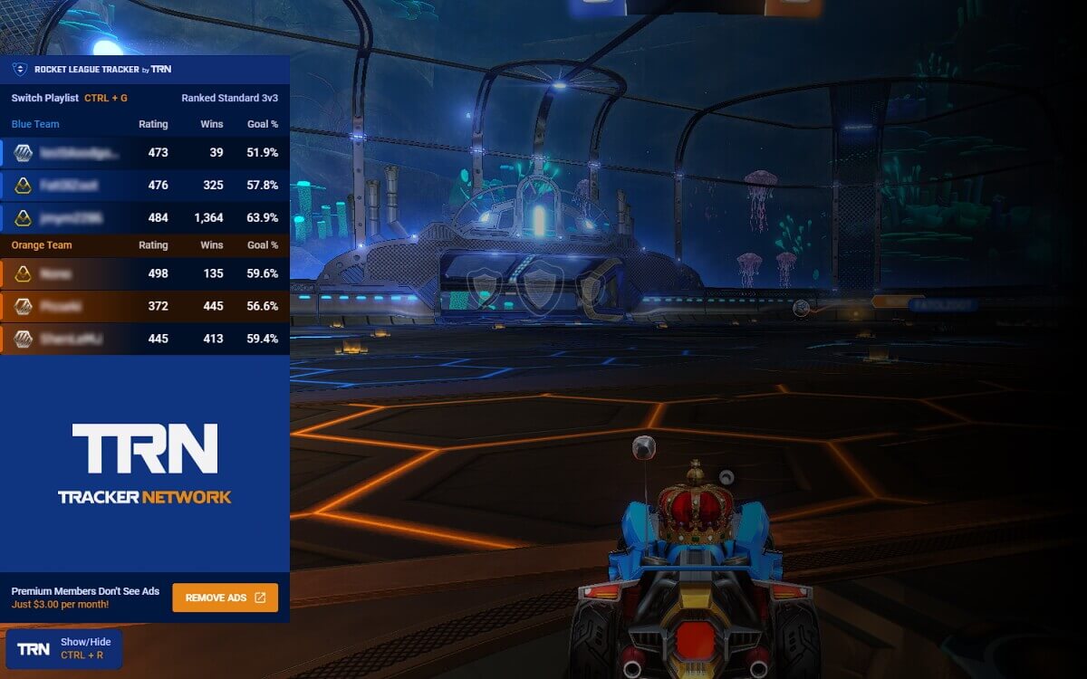 tracker rocket league