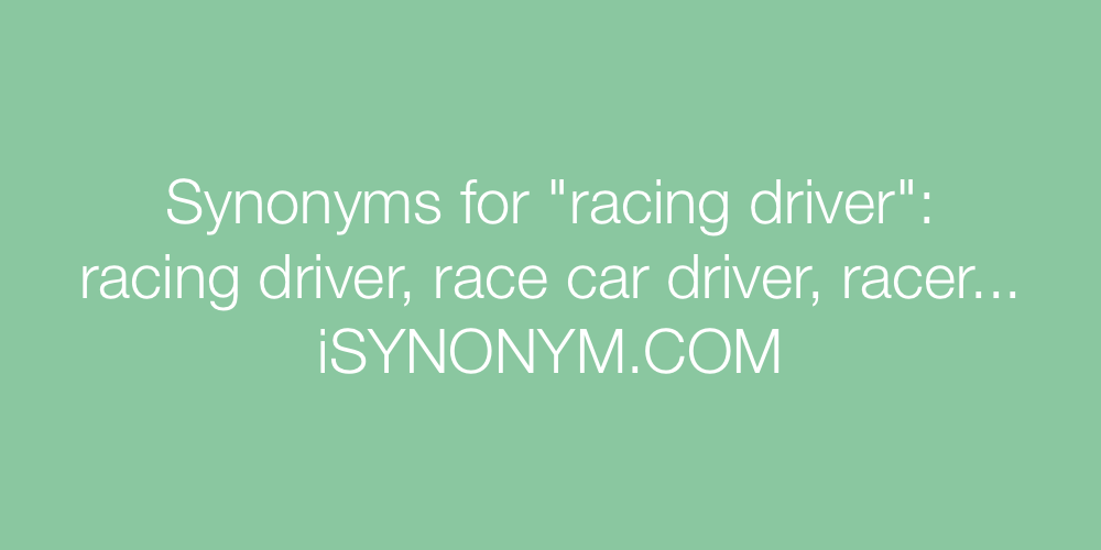 driver synonym