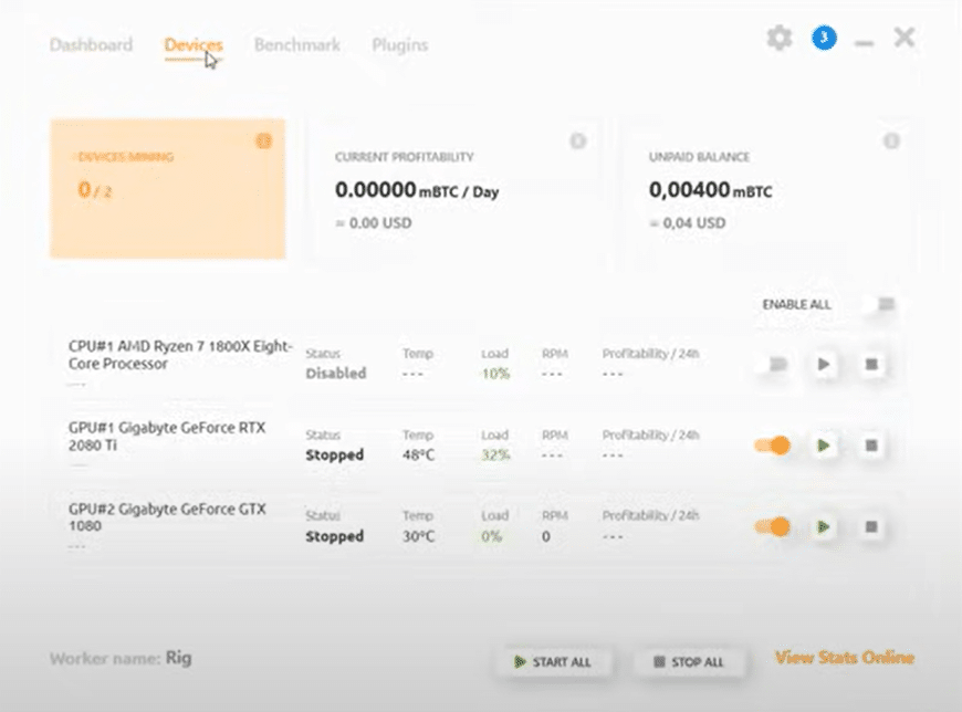 nicehash mining