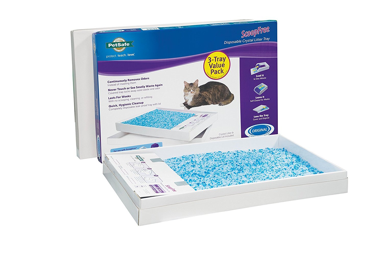 crystal litter box