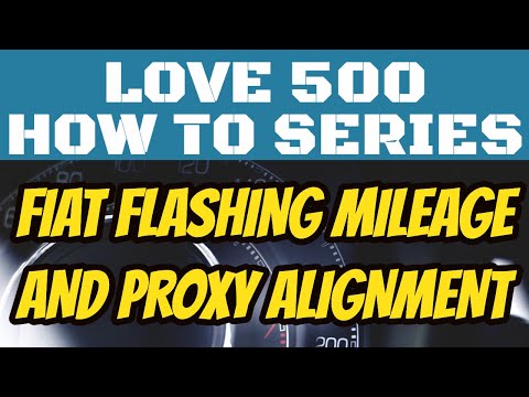 mileage flashing fiat 500