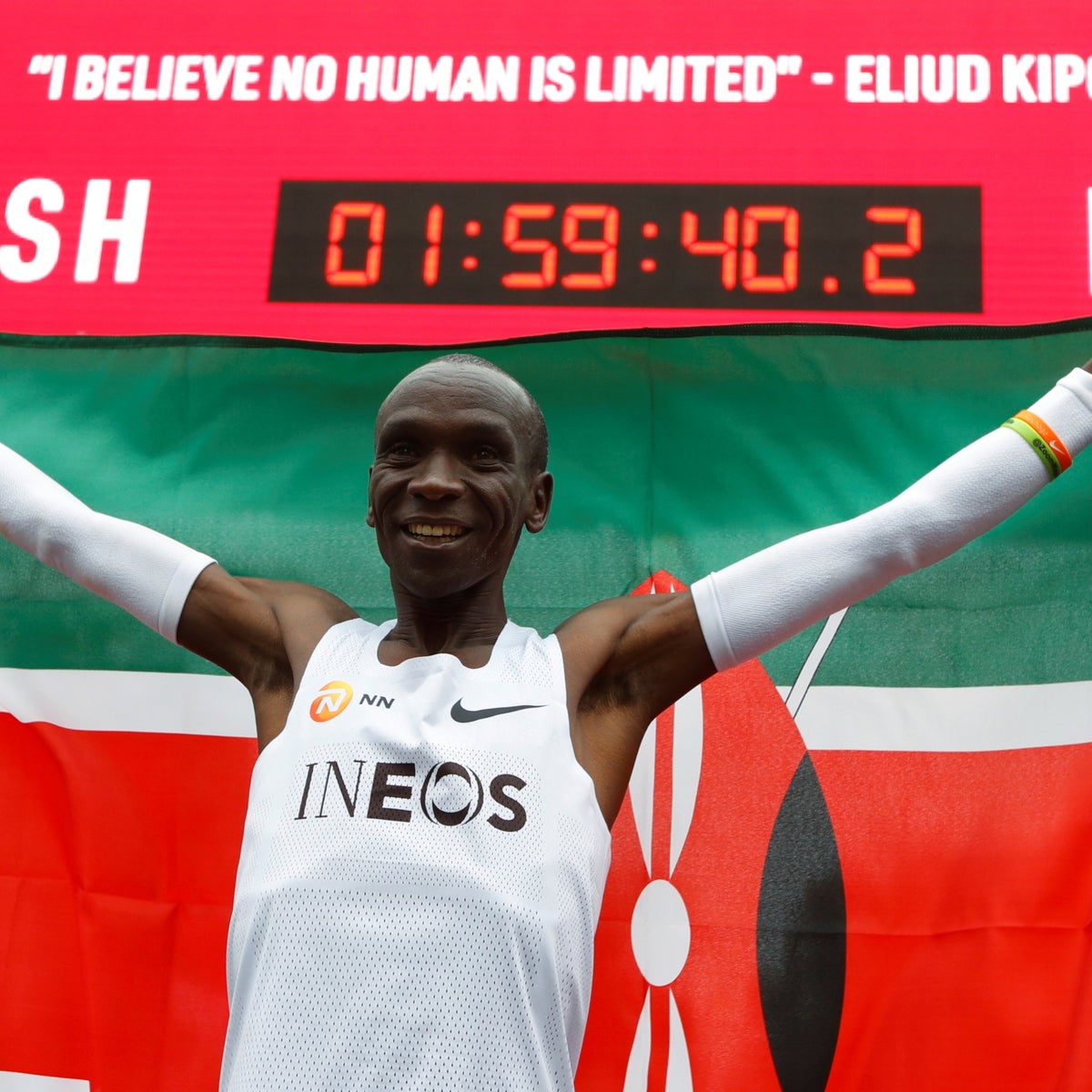 eliud kipchoge marathon pace mph