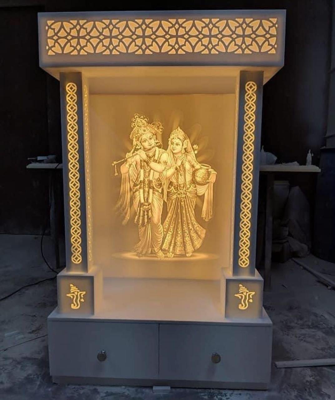 corian mandir for home