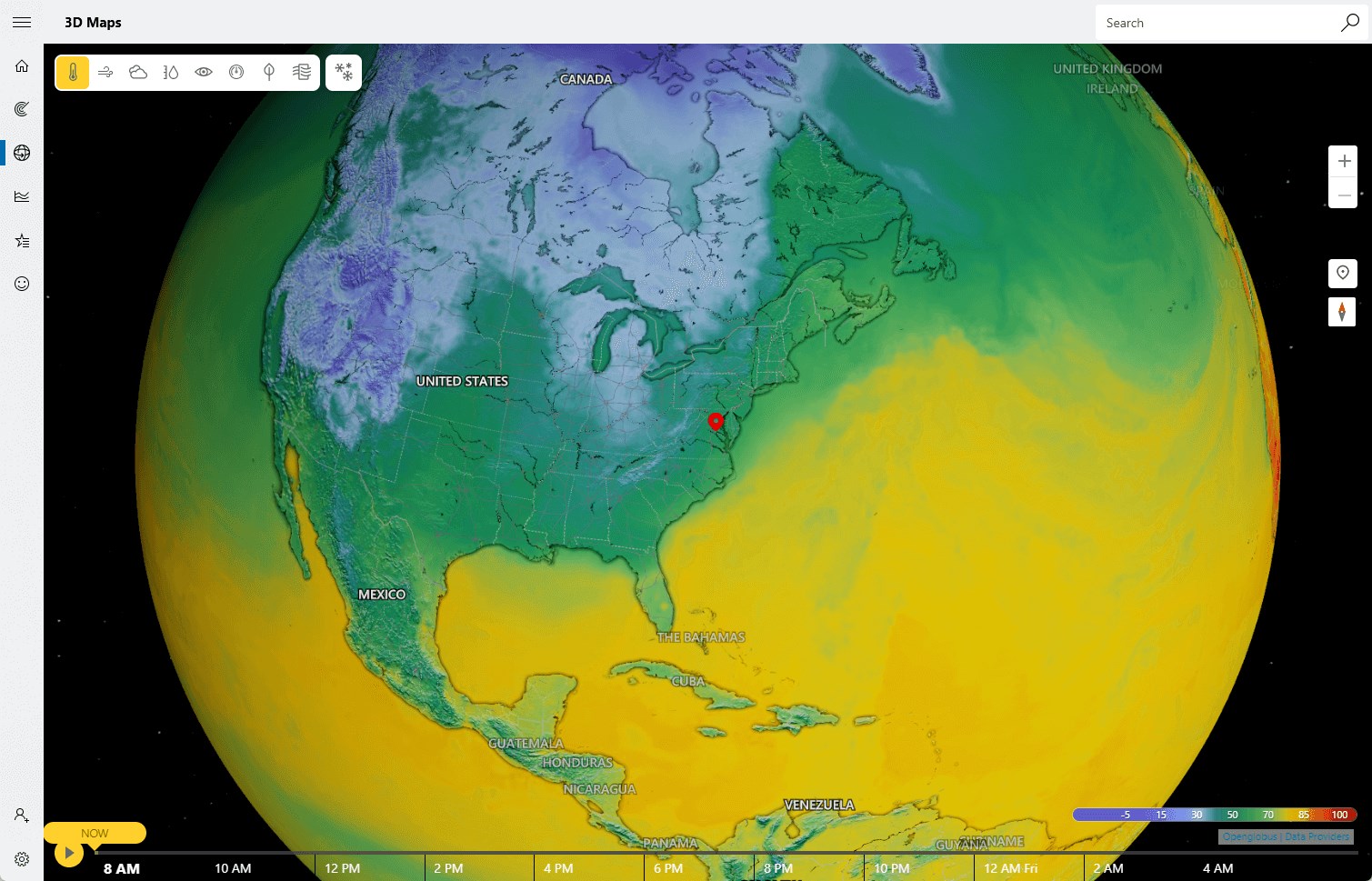 msn weather maps