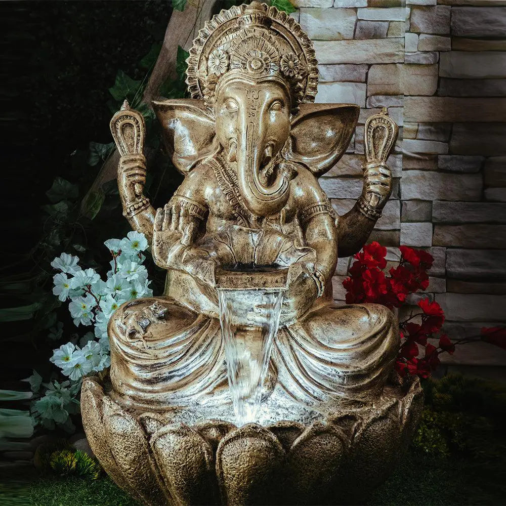 ganesha water fountain indoor