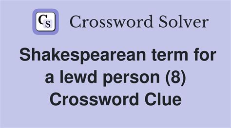 crossword clue lewd