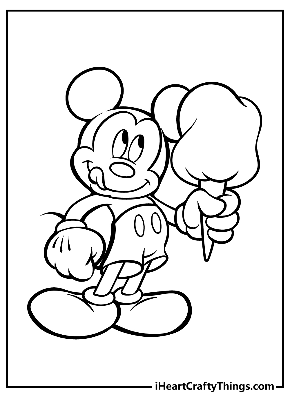 mickey mouse coloring pages to print for free