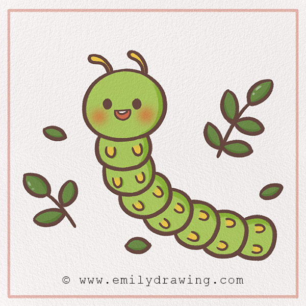 caterpillar drawing images