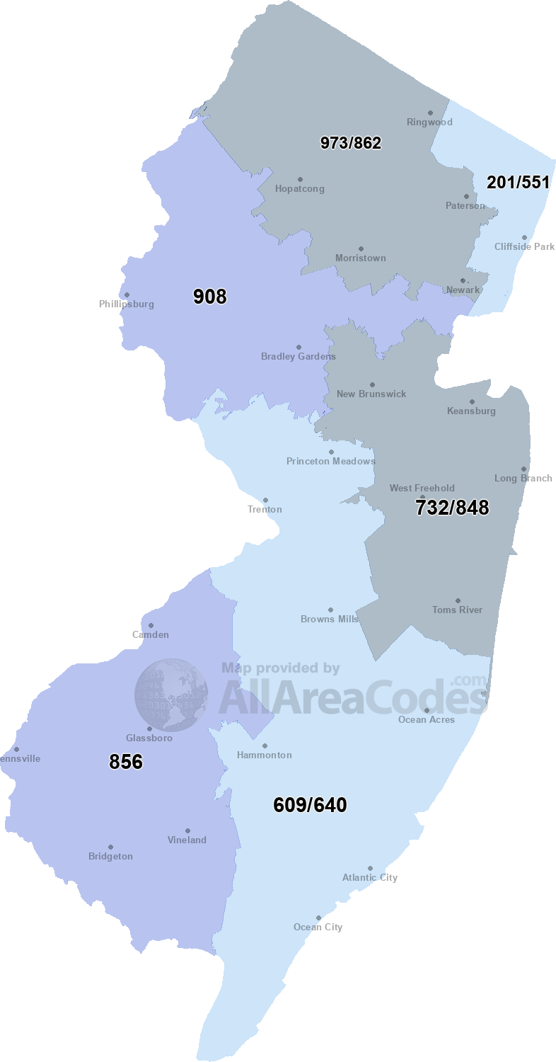 908 area code new jersey