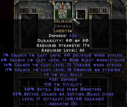 diablo 2 delirium spell