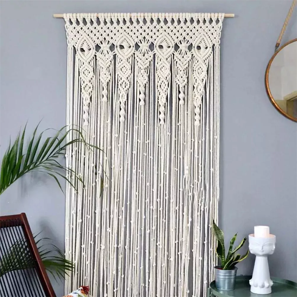 macrame door curtain