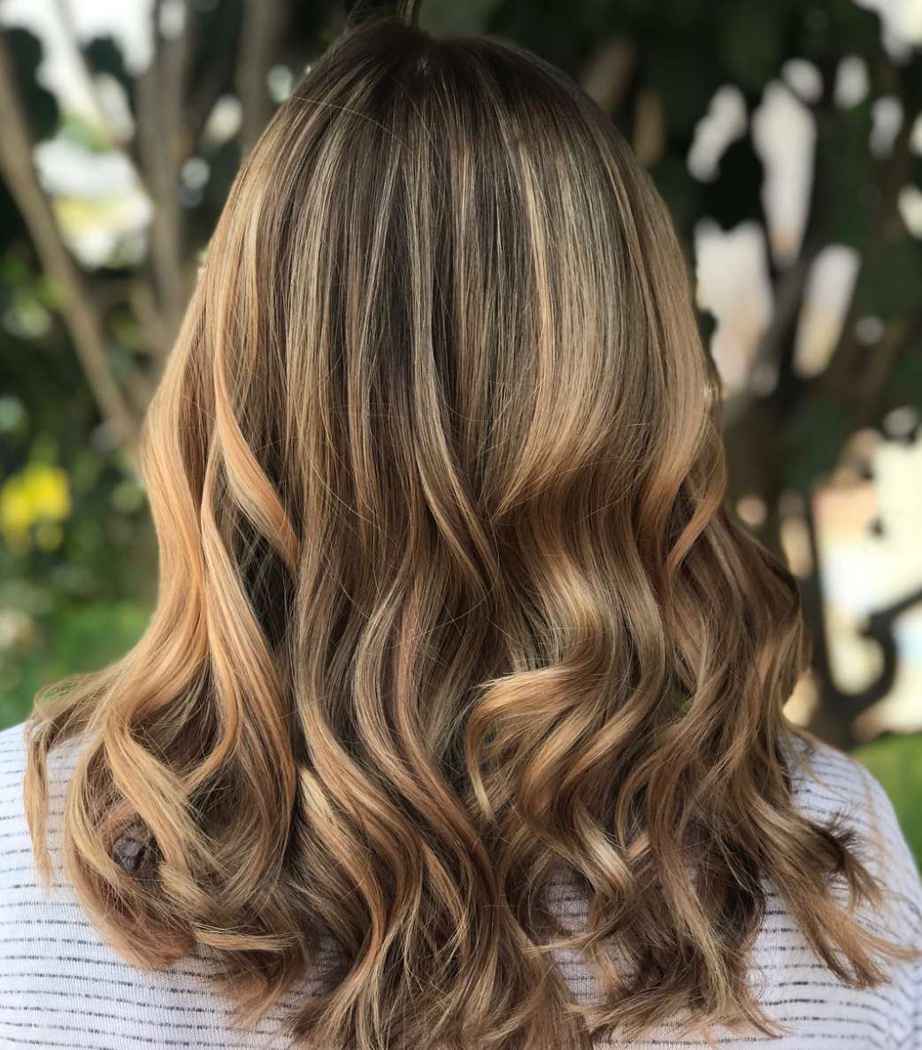 blonde and dark highlights