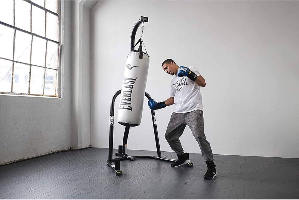 everlast punching bag and stand