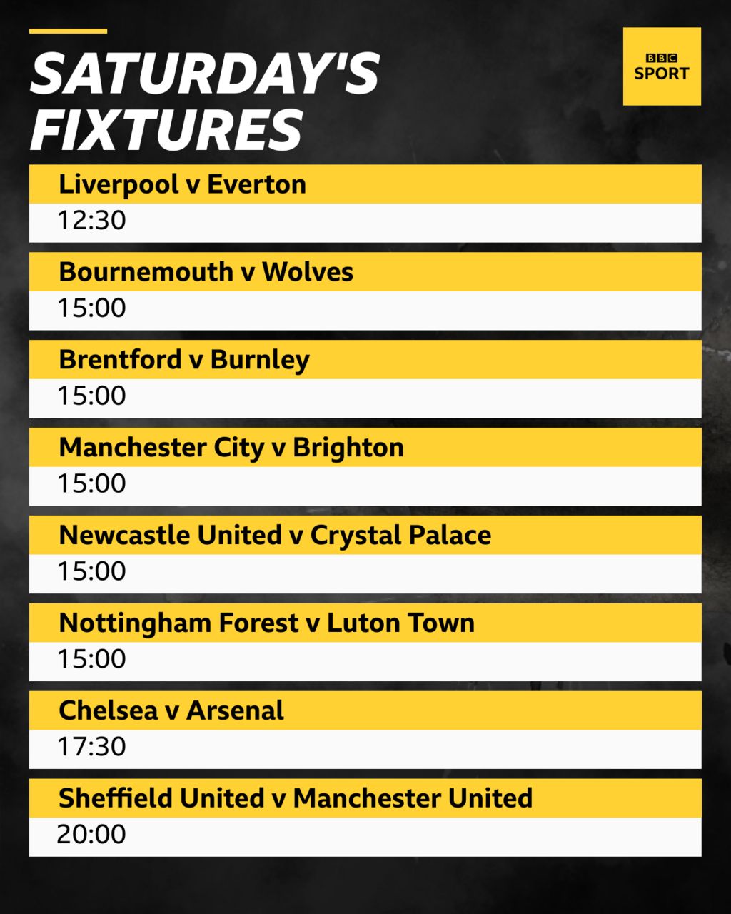 bbc sports fixtures