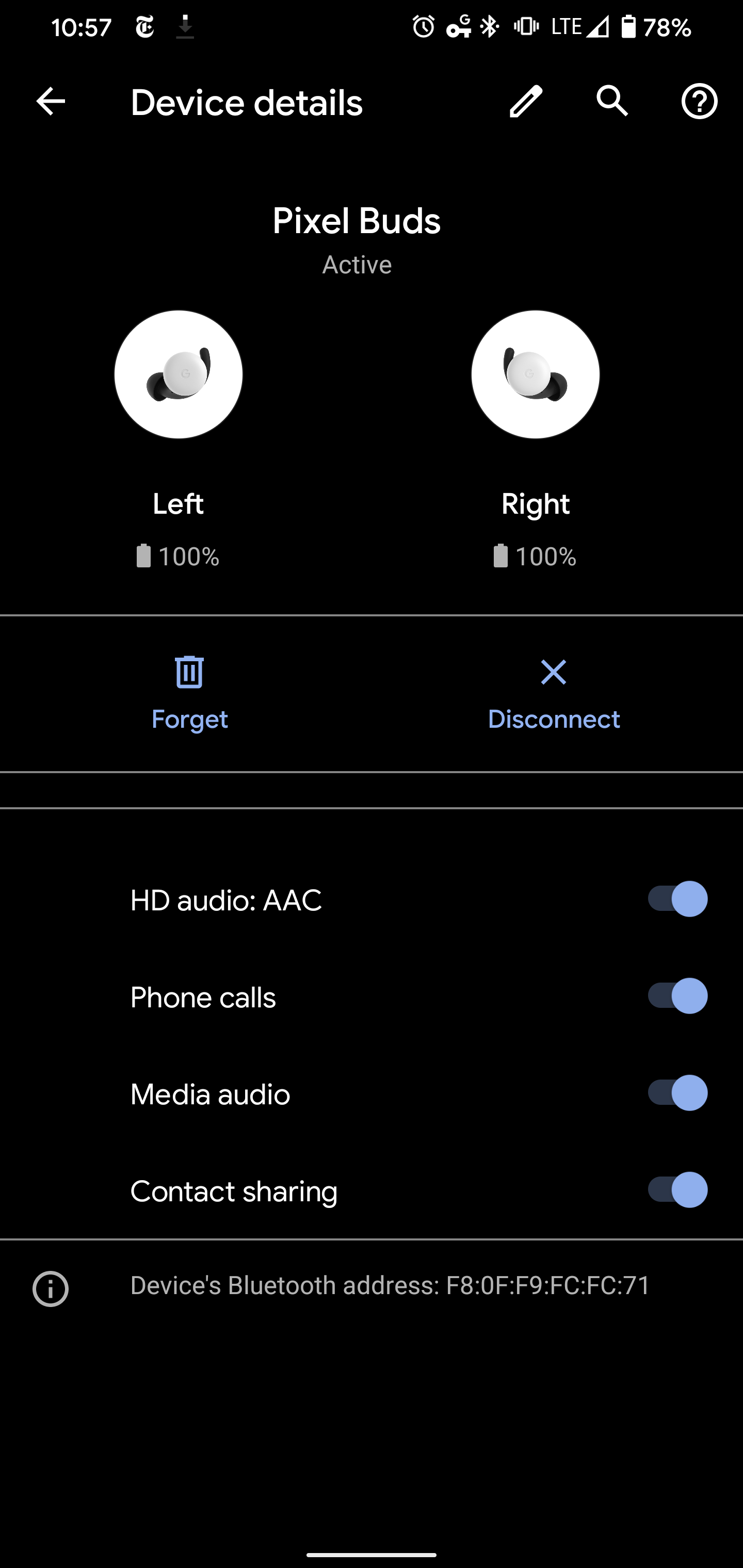 pixel buds settings