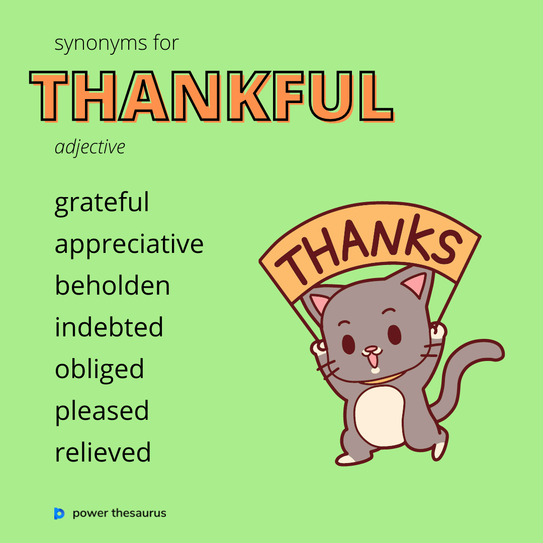 synonym thankfulness