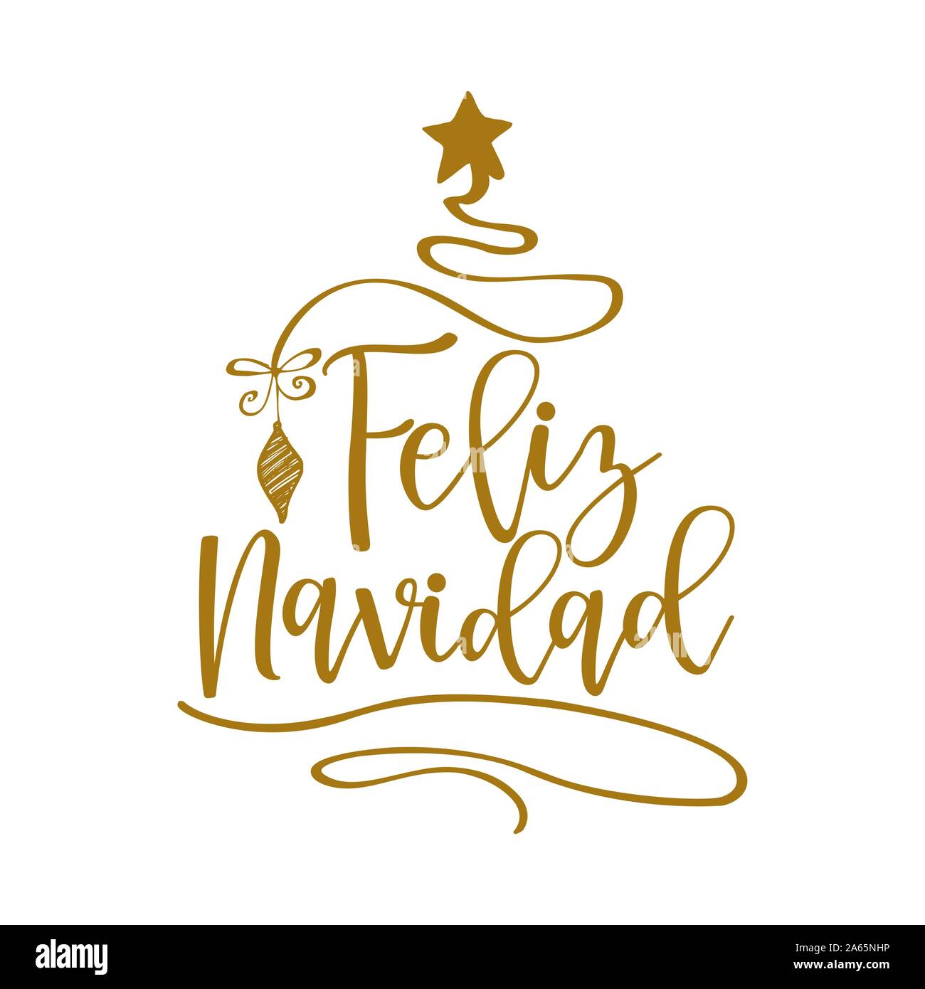 feliz navidad letering