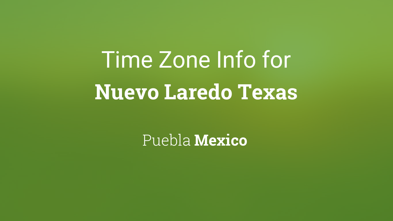 laredo tx time zone