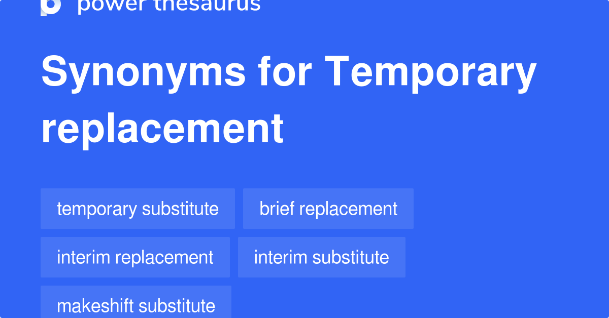 replacement synonym