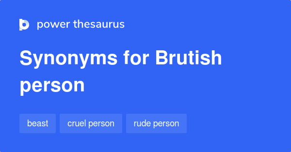 brutish synonym